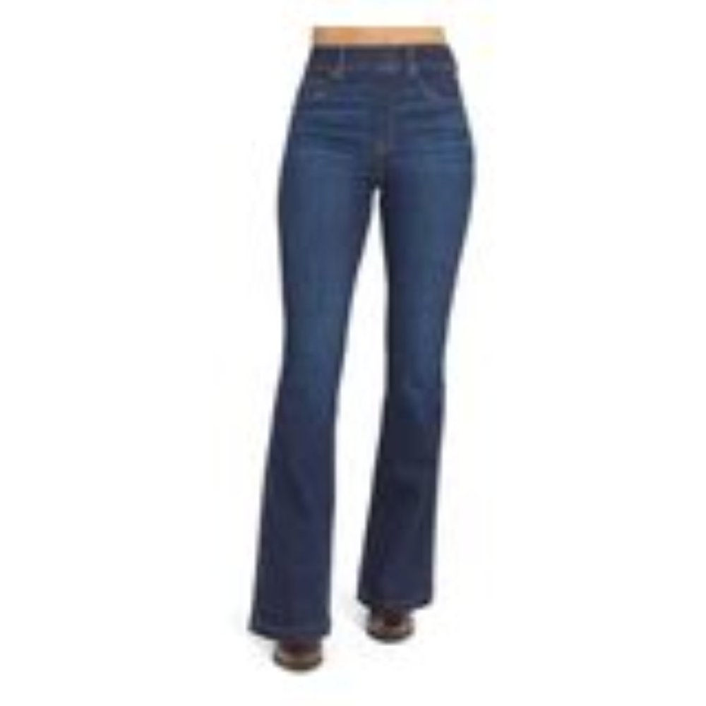 Spanx Flare Denim Jeans in Midnight
